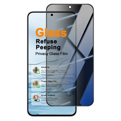IMAK Per Samsung Galaxy S25 FE / S26 FE / A37 5G / A57 5G Protettore Schermo Privacy Anti-Spy Vetro Temperato Copertura Totale (Sblocco Impronte Digitali) - Nero