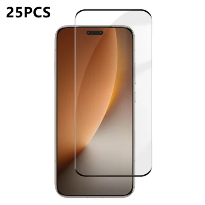  For Honor Magic8 Pro 5G 25Pcs Full Cover Screen Protector Silk Printing Ultra Clear High Aluminium-silicon Glass Film - Transparent