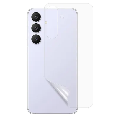 Protezione posteriore per telefono anti-graffio per Samsung Galaxy S25 FE, pellicola trasparente ultra chiara in PET, NON copertura completa - Trasparente