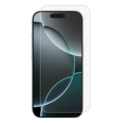 För iPhone 18 Pro skärmskydd 0,3 mm formad kant av härdat glas, ej fullständig täckning - Transparent