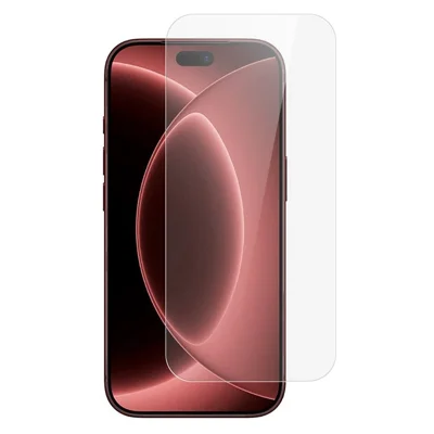 واقي شاشة لهاتف iPhone 18 Pro Max، زجاج مقوى بحواف منحنية بسمك 0.3 مم، غير مغطٍ بالكامل - شفاف