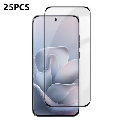  25 szt. folia ochronna na ekran z pełnym pokryciem do Motorola Edge 70 Fusion+ 5G / Motorola Edge 70 Fusion 5G, jedwabne nadruki, ultra przezroczysta folia z wysokiej jakości szkła krzemowo-aluminiowego - przezroczysta