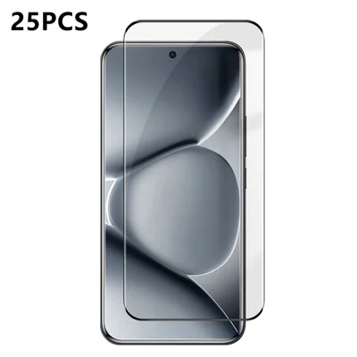 Ochrona ekranu typu Full Cover dla Xiaomi Poco M8 Pro 5G / Xiaomi Redmi Note 15 Pro+ 5G (Global) 25 szt. folia z nadrukiem jedwabnym, ultra przezroczysta, z wysokiej jakości szkła alumino-krzemowego - przezroczysta