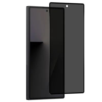 NORTHJO A++ Protecteur d'écran pour Samsung Galaxy Z Fold7 5G, protection de confidentialité, film en verre de silicium-aluminium haute résistance avec colle complète, impression soyeuse anti-espion - Noir