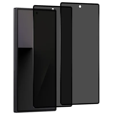NORTHJO 2 pièces A++ pour Samsung Galaxy Z Fold7 5G Film de protection d'écran privé en verre haut de gamme en silicium-aluminium 0,3 mm Protection totale contre les regards indiscrets