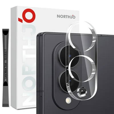 NORTHJO Защита для камеры Samsung Galaxy Z Fold8, закаленное стекло HD прозрачное, 3D полное покрытие — прозрачная