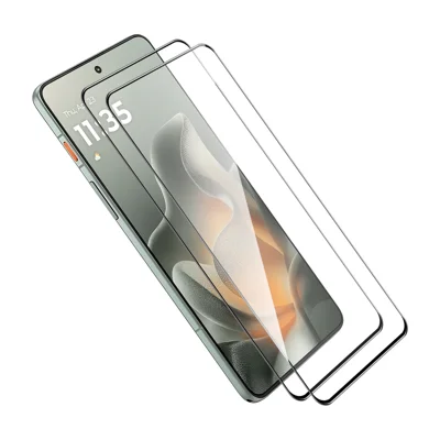  HAT PRINCE für Motorola Edge (2026) ENKAY 2 Stk. Displayschutzfolie 9H Seidendruck 0,26 mm Vollkleber Vollständige Abdeckung Gehärtetes Glas - Transparent
