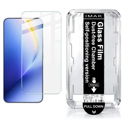 IMAK H Series For Honor Win Turbo 5G Tempered Glass Screen Protector Easy Installation Film with Auto Dust-Remove Tool - Transparent Kit (NOT Complete Covering) (Fingerprint Unlock)