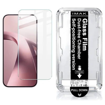 IMAK H Series Für Xiaomi 17T Gehärtetes Glas Displayschutzfolie Einfache Montage mit automatischem Entstauchungs-Tool - Transparentes Kit (NICHT Vollflächig) (Fingerabdruck-Entsperrung)