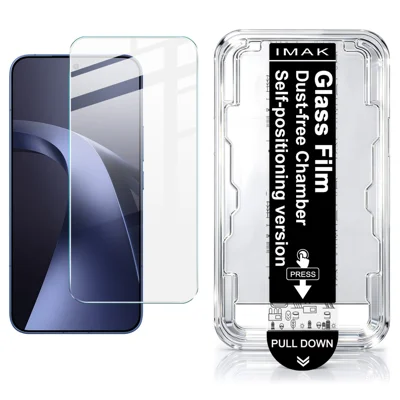 IMAK H Series For Xiaomi 17T Pro Ochronna Folia Szklana 9H Łatwy Montaż z Narzędziem do Usuwania Kurzu - Przezroczysty Komplet (NIE Pełne Zakrycie) (Odcisk Palca)