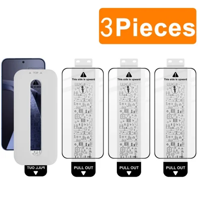 IMAK 3 szt. szyby hartowane do Xiaomi 17T Pro, pełna ochrona ekranu, folia na cały ekran z narzędziem do montażu bez kurzyno (odblokowywanie przez odcisk palca) - Czarny