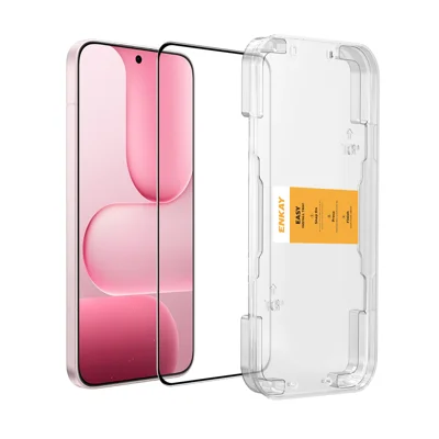 HAT PRINCE per Honor X80i 5G / Honor 600 Lite 5G HD Pellicola Trasparente ENKAY Protettore Schermo in Vetro Temperato Copertura Totale con Colla Completa e Strumento di Installazione - Trasparente