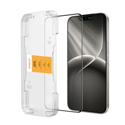 HAT PRINCE for TECNO Camon 50 4G HD Clear Film ENKAY Full Coverage Full Glue Tempered Glass Screen Protector with Installation Tool - Transparent