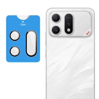 IMAK for Honor Win Turbo 5G Tempered Glass Camera Lens Protector with Self Positioning Frame (Complete Covering) - Transparent