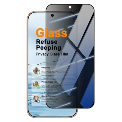IMAK pour Honor 600 5G / Honor 600 Pro 5G Protecteur d'écran de confidentialité Anti-visionnage Couverture complète en verre trempé (Déverrouillage par empreinte digitale) - Noir - Noir