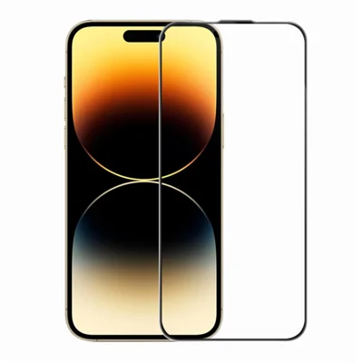 RURIHAI لجهاز iPhone 14 Pro واقي الشاشة الكامل تقنية AR مضاد للانعكاس زجاج مقوى شفاف عالي الوضوح - شفاف