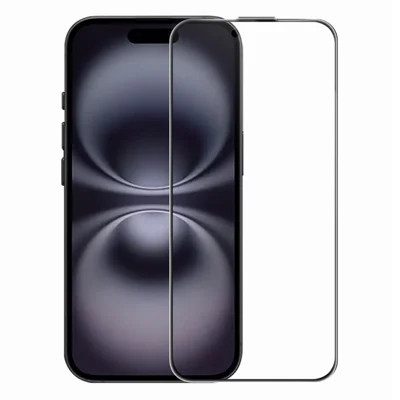 RURIHAI لجهاز iPhone 15 / 16 واقي الشاشة بالكامل تقنية AR مضادة للانعكاس زجاج مقوى شفاف عالي الوضوح - شفاف