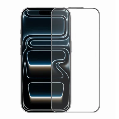 RURIHAI For iPhone 18 Pro / 17 Pro Matte Full Screen Protector AR Anti-Reflective Tempered Glass Film - Transparent