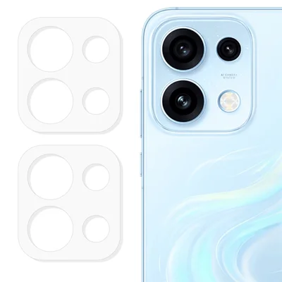 2 szt. dla Oppo Reno16 Pro 5G (Global) Ochrona obiektywu aparatu w pełnym zakresie, hartowane szkło z 3D zaokrąglonymi krawędziami, folia ochronna przeciwwyrzutowa - przezroczysta