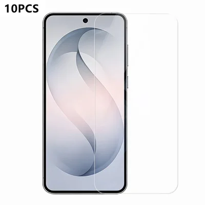 RURIHAI 10 szt. Folia ochronna do Samsung Galaxy S26 FE 0,26 mm 2,5D Pełne przyklejenie Wysokotwarda szkło krzemowo-aluminiowe (NIE Pełne zakrycie)