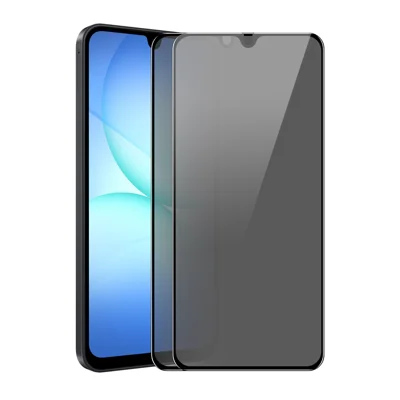  HAT PRINCE for Samsung Galaxy A17 4G / Galaxy A17 5G 2Pcs Privacy Screen Protector ENKAY Hat-Prince Full Glue Full Coverage 28-degree Anti-Spy Tempered Glass - Black