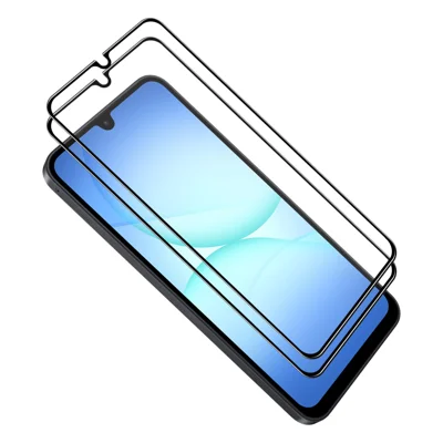 HAT PRINCE for Samsung Samsung Galaxy A18 4G / A18 5G / A17 4G / A17 5G / A26 5G ENKAY  2Pcs Screen Protector 9H Silk Printing 0.26mm Full Glue Full Coverage Tempered Glass Film - Transparent