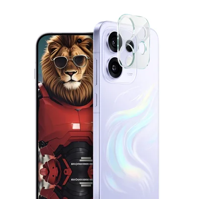 IMAK per Oppo Reno16 5G (Global) Protettore Obiettivo Fotocamera in Vetro Temperato Copertura Totale + Tappo Obiettivo in Acrilico - Trasparente