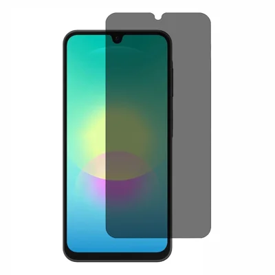 For Samsung Galaxy A18 4G 2.5D Arc Edge Anti Spy Full Screen Protector Full Glue High Aluminium-silicon Glass Film - Black