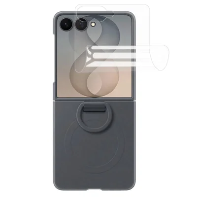 For Samsung Galaxy Z Flip8 Rear Screen Protector Soft Hydrogel TPU Anti Scratch Full Screen Film - Transparent
