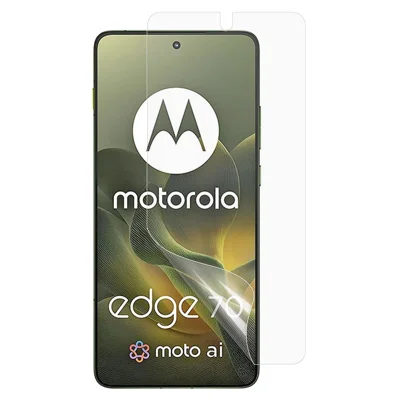 غشاء شاشة لـ Motorola Edge 70 5G / Moto X70 Air 5G، غشاء PET شفاف خالي من الفقاعات وواضح للغاية، ليس تغطية كاملة - شفاف