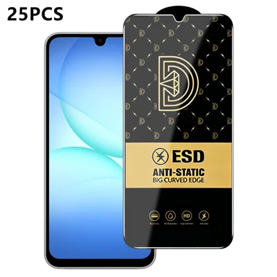 For Samsung Galaxy A27 5G 25Pcs Screen Protector Anti-static Silk Printing Medium Alumina Glass HD Clear Film - Transparent