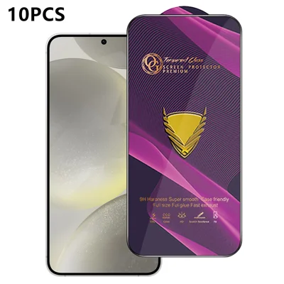  Til Samsung Galaxy S24+ 10 stk Skærmprotector Fuld Overdækning Anti-statiske Klare Høje Aluminium-silicium Glasfilm - Gennemsigtig