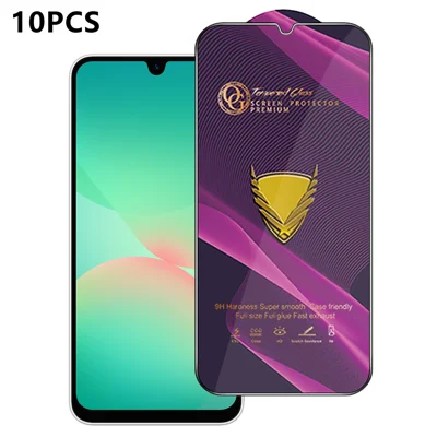  Pour Samsung Galaxy A26 5G 10 pièces Protecteur d'écran Intégral Anti-statique Verre Aluminosilicate Transparent - Transparent