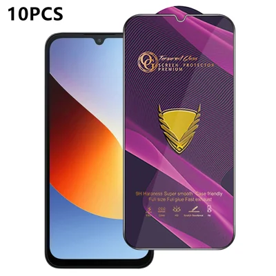  For Xiaomi Redmi A7 4G 10Pcs Screen Protector Full Cover Anti-Static Clear High Aluminium-silicon Glass Film - Transparent