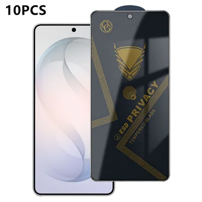 Para Samsung Galaxy S26 Ultra 10 Unidades Protector de Pantalla de Privacidad 28° Anti-Espías Anti-Estático de Vidrio de Alta Alúmina-Silicio - Negro