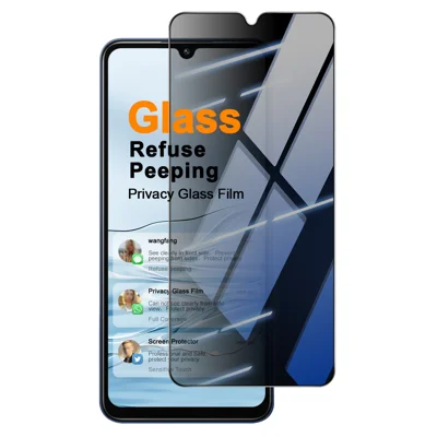 IMAK para Xiaomi Redmi 14C 4G / Xiaomi Redmi 14R 5G / Xiaomi Poco C75 4G / Xiaomi Redmi 14C 5G / Xiaomi Redmi A4 5G / Xiaomi Poco C75 5G / Xiaomi Poco M7 5G / Xiaomi Redmi A5 4G (171,7 mm) / Motorola Moto G06 Power 4G / Motorola Moto G06 4G / ZTE nubia V80 Max 4G / ZTE Blade V80 Max 4G / Xiaomi Redmi 17C 4G Protetor de Ecrã em Vidro Temperado Anti-Espião Cobertura Total - Preto - Preto