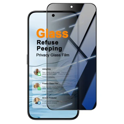  IMAK for Honor X70 Pro Max 5G / Honor X80 Pro Max 5G / TECNO Camon 50 4G Privacy Screen Protector Anti Peep Full Cover Tempered Glass Film (Fingerprint Unlock) - Black
