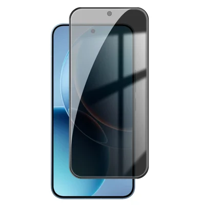  Protector de Pantalla Completa Anti-Espías para Xiaomi Redmi K90 Ultra 5G, Película de Vidrio de Alta Calidad de Aluminio-Silicio con Borde Negro - Negro