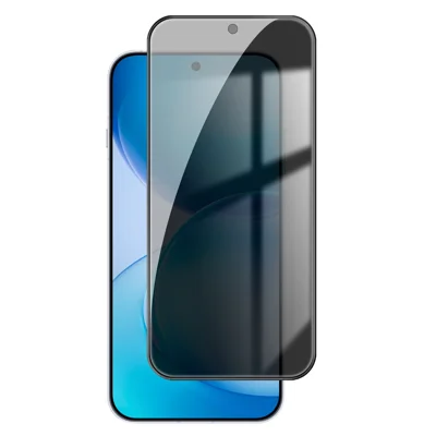 Voor Oppo Reno16 Pro 5G (Global) Anti Spy Privacy Volledig Scherm Beschermfolie Zwarte Rand Hoge Aluminium-silicium Glas Folie - Zwart