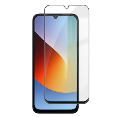  For Xiaomi Redmi A7 4G HD Full Screen Protector Silk Printing Black Edge High Aluminium-silicon Glass Film - Transparent