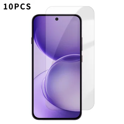 För Oppo Reno16 FS 5G 10 st HD Skärmskydd Hög aluminium-silicium Anti-fingeravtryck Härdat Glasfilm (Inte fullt täckande) - Transparent