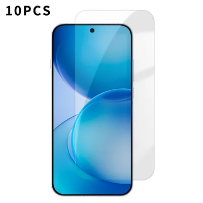 Voor Oppo Reno16 Pro 5G (Global) 10 stuks HD-schermbeschermer Hoog aluminium-silicium Antivingerafdruk Gehard glasfolie (Niet volledig bedekkend) - Transparant