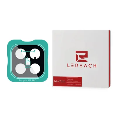 LEREACH pour Xiaomi 17T Pro Protecteur de Lentille d'Appareil Photo Couvercle Intégral en Verre Aluminosilicate Film de Protection avec Cadre d'Installation Auto-Aligné - Noir