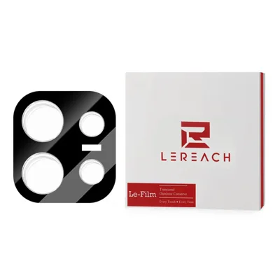 LEREACH voor Oppo Reno16 5G (Global) / Reno16 Pro 5G (Global) Camera Lensbeschermer 3D Volledige Dekking Gehard Glas Acryl Eénstukse Lensfolie - Zwart