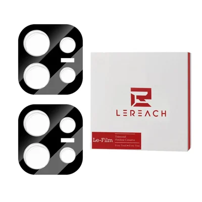 LEREACH 2 stuks voor Oppo Reno16 5G (Global) / Reno16 Pro 5G (Global) Camera Lensbeschermer 3D Volledige Bescherming Gehard Glas Acryl Eénstukslensfolie - Zwart