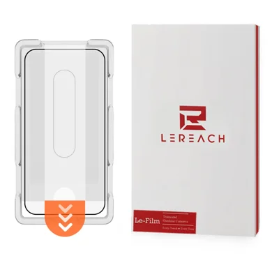 LEREACH Voor Oppo Reno16 Pro 5G (Global) / Reno16 5G (Global) / Reno15 Pro 5G (Global) Gehard Glas Volledig Scherm Beschermfolie Anti-Vingerafdrukfilm met Stofvrije Installatietool - Zwart