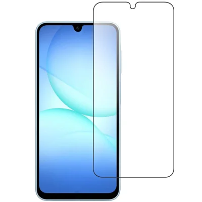 واقي شاشة لهاتف Samsung Galaxy A08 5G، زجاج مقوى HD بتصميم حواف 2.5D (غير تغطية كاملة) - شفاف