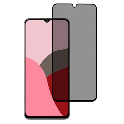 Protetor de Ecrã Anti-Espionagem para Samsung Galaxy A18 4G / A18 5G, Vidro Temperado com Impressão em Seda, Filme com Cola nas Laterais e Cobertura Total
