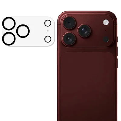 For iPhone 18 Pro Camera Lens Protector Built-In Black Circles Tempered Glass Lens Film - Transparent