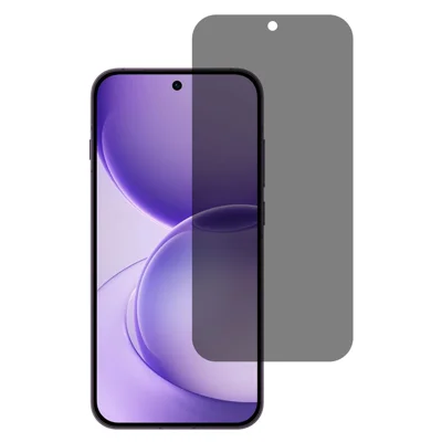 Til Oppo Reno16 FS 5G / Reno16 F 5G 2.5D buede kant Anti-spion hel skærm beskytter fuld lim høj aluminium-silicium glasfilm - Sort